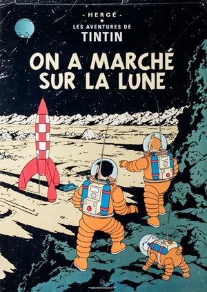 Les aventures de Tintin. On a marché sur la lune