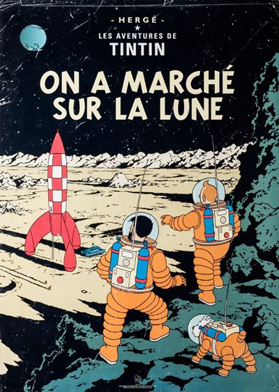 Les Aventures De Tintin. On a Marché Sur la Lune