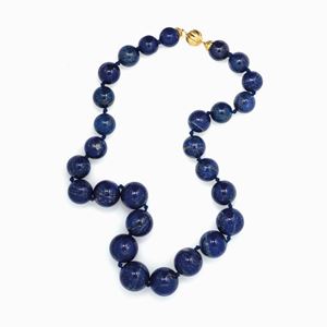 COLLANA IN LAPISLAZZULI E ORO
a filo di 