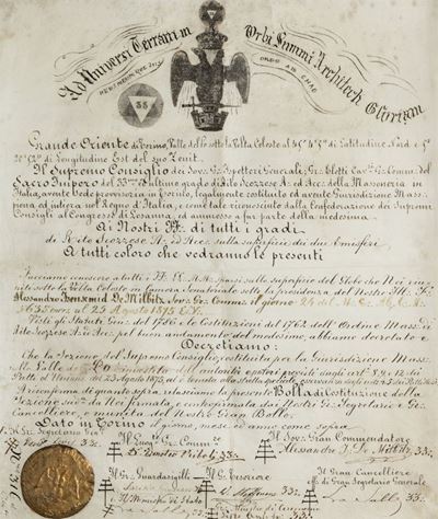 Bolla di Costituzione della Sezione del Supremo Consiglio