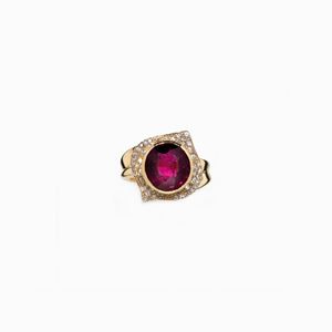 ANELLO IN RUBELLITE E DIAMANTI
in oro gi