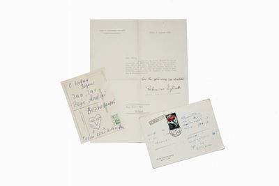 Lettera con Firma Autografa