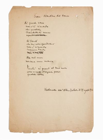 Manoscritti e Lettere