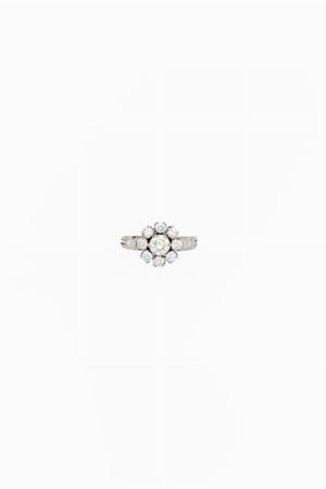 in oro bianco 18kt e diamanti