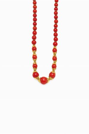 in oro 18kt e corallo