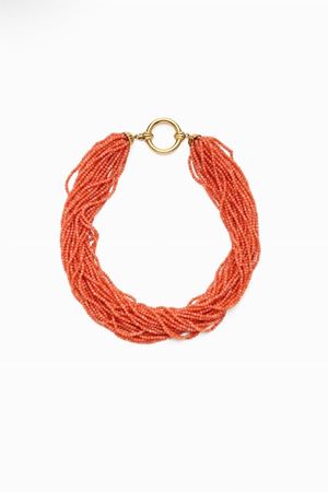 in oro 18kt e corallo