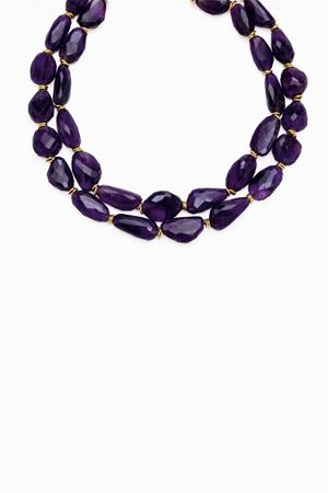 in oro 18kt e ametiste