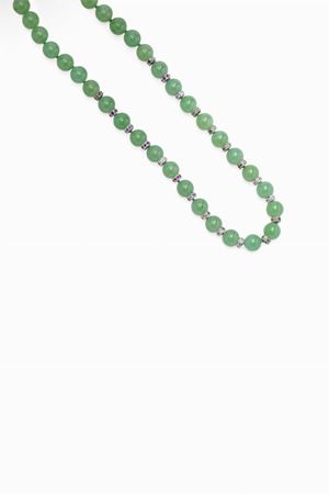 in oro bianco 18kt, crisoprasio, rubini, zaffiri, smeraldi e diamanti