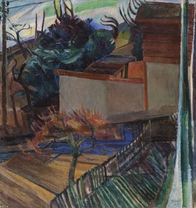 Primavera alla Rosiaz, olio su tela, 1917