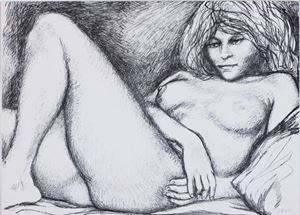 Ragazza sdraiata, 1972