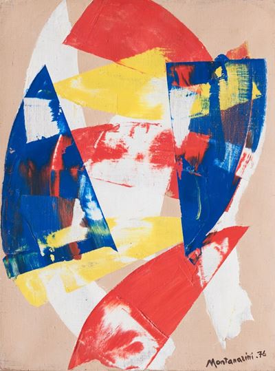 Composizione, olio su tela, 1976