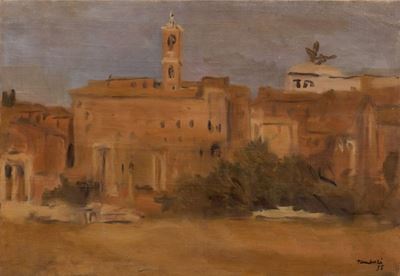 Il Campidoglio, 1935, olio su tela
