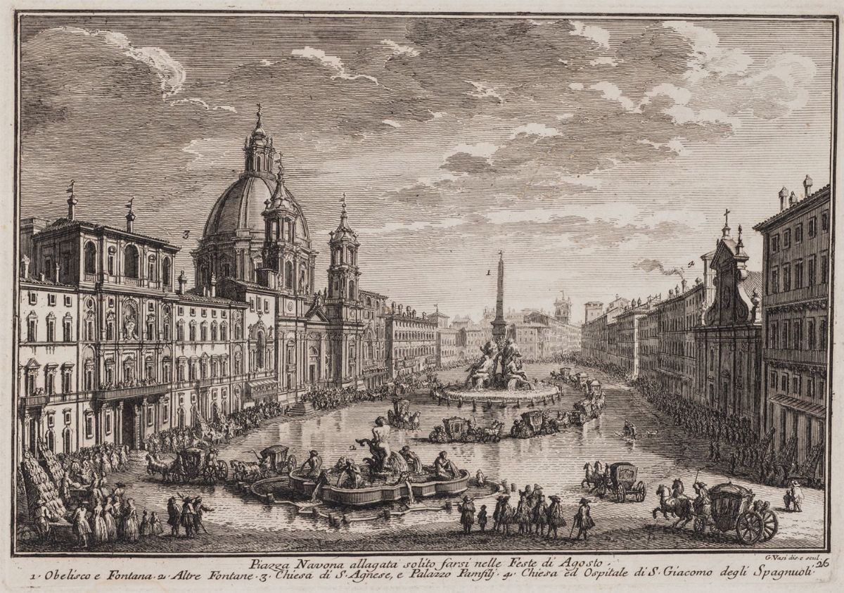 Piranesi, Giovanni Battista - Tiepolo, Giambattsta, Giampiccoli, Giuliano - Ricci, Marco - Falda,...