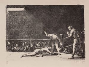 Incontro di boxe, 1955