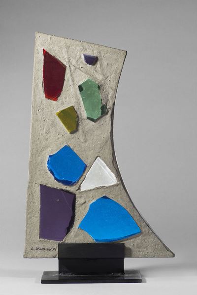 Vela, 1971 - Scultura in cemento e vetro
