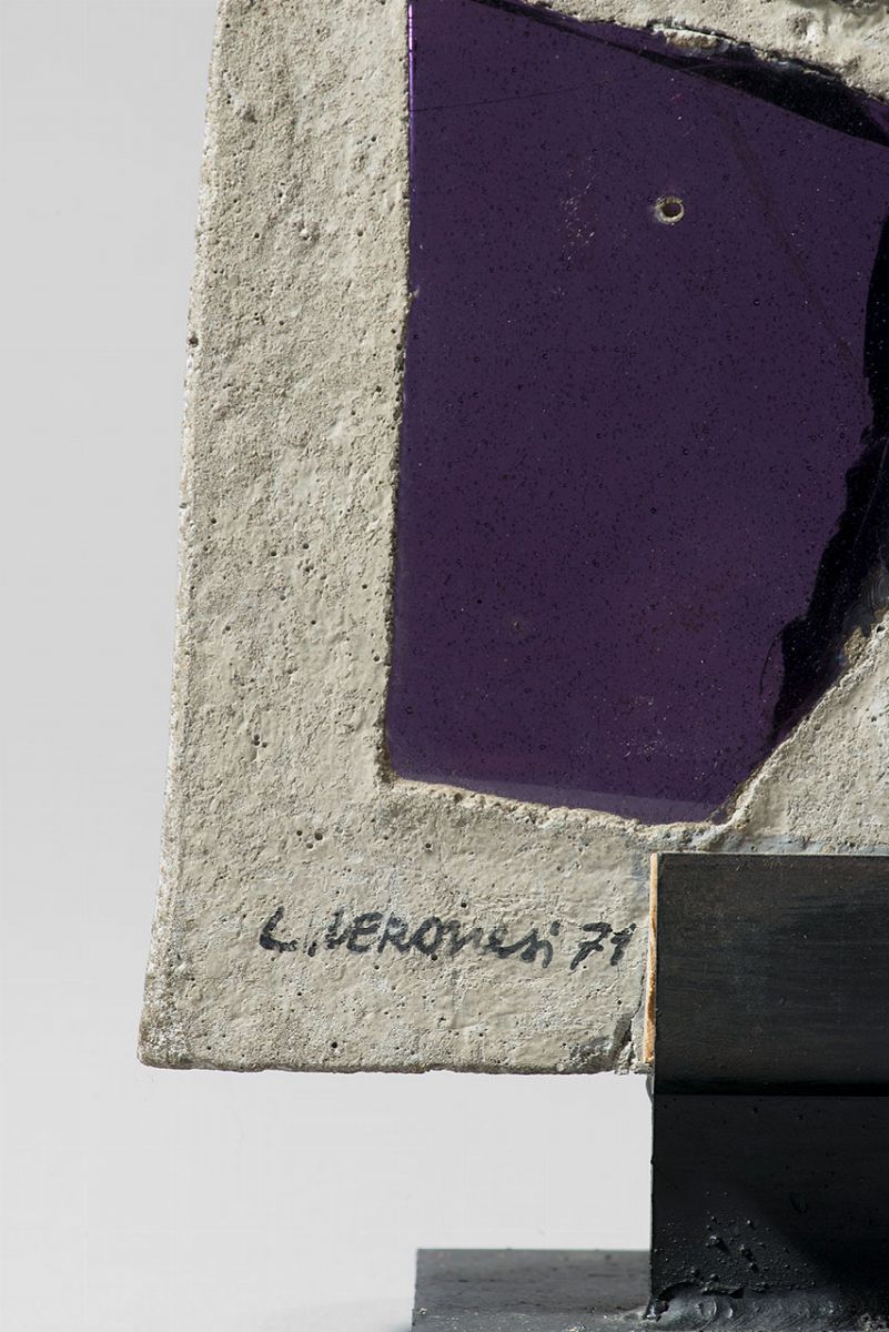 Luigi Veronesi - Vela, 1971 - Scultura in cemento e vetro