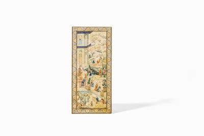 Miniatura indo-persiana su lastra d’avorio, XIX secolo