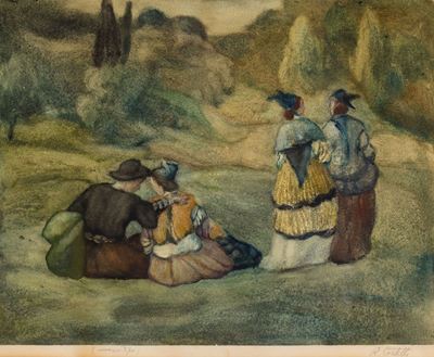 Figure Eleganti in Campagna