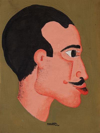 Io (Autoritratto), tempera su cartoncino, 1934