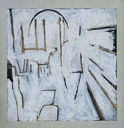Quadrato autentico, 1989, tecnica mista su tela, 30x30 cm