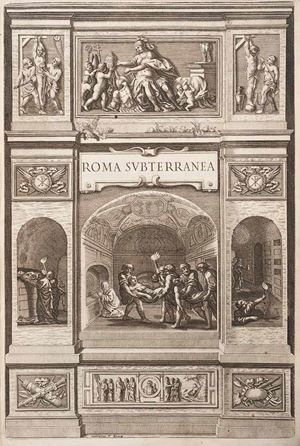 Roma subterranea novissima. In qua post Antonium Bosium antesignanum, Io. Severanum, et celebres alios scriptores antiqua christianorum coemeteria, tituli, monumenta, epitaphia, inscriptiones, ac nobiliora Sanctorum Sepulchra sex libros distincta illustrantur