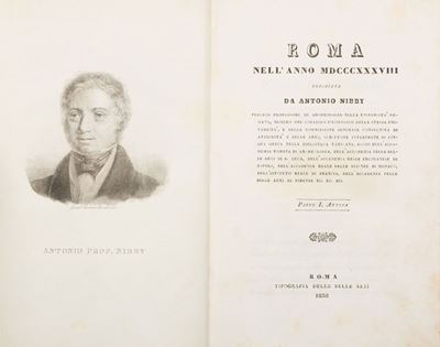 Roma nell’anno MDCCCXXXVIII, opera in quattro volumi con incisioni in rame