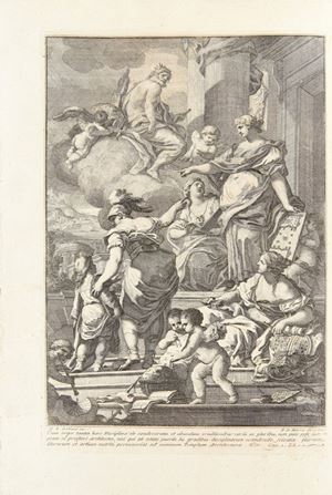 Seconda edizione della traduzione del "De Architectura" di Vitruvio del Galiani, e del relativo importante commento, fedelmente riproducente anche nei rami la prima, risalente al 1758. Cicognara, 735. Gamba, 2500, note: "Stimatissima e ricercatissima versione, sin a tanto che altri eruditi s'accinsero a nuovi studii su Vitruvio e a nuovi volgarizzamenti". Brunet, V, 1330. Riccardi, II, 618. L&rsquo;Architettura. di Marco Vitruvio Pollione.