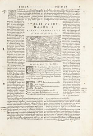 Metamorphoseon... libri XV.  Raphaelis Regii Volaterrani luculentissima explanatio...