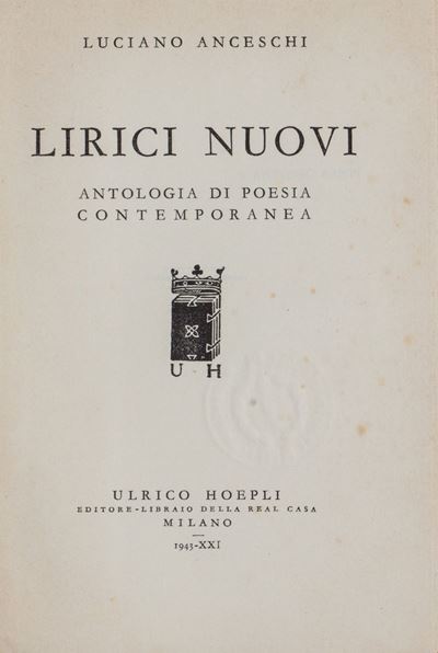 Lirici nuovi. Antologia di poesia contemporanee