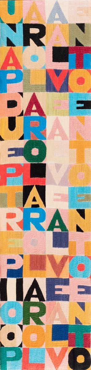 100 parole al vento, ricamo, 1989