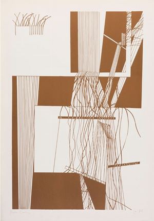 Composizione marrone e bianco, 1972