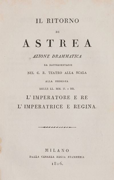 Il Ritorno di Astrea Azione Drammatica