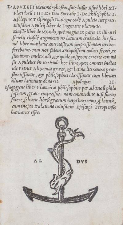 Metamorphoseos, Siue Lusus Asini Libri XI ... Alcinoi Philosophi Ad Platonis Dogmata Introductio