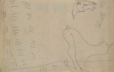 Amalassunta (1949), disegno a matita su carta