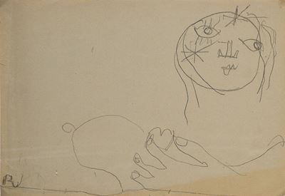 Amalassunta con a Mano Cuore, 1949 Diseg