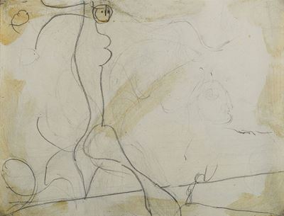 Angelo ribelle, disegno a matita, 1951