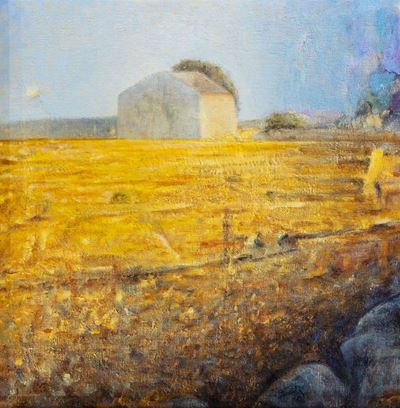 Casetta dell’altopiano, olio su tela, 1992