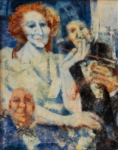 Madame, olio su tavola