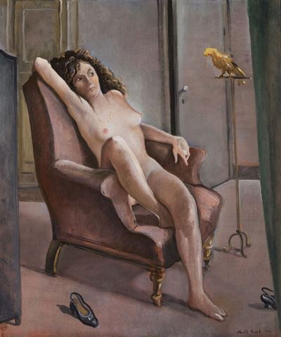 Le petit perroquet, olio su tela, 1990