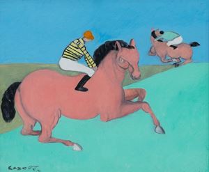 Cesetti  Giuseppe - Horses at full gallop