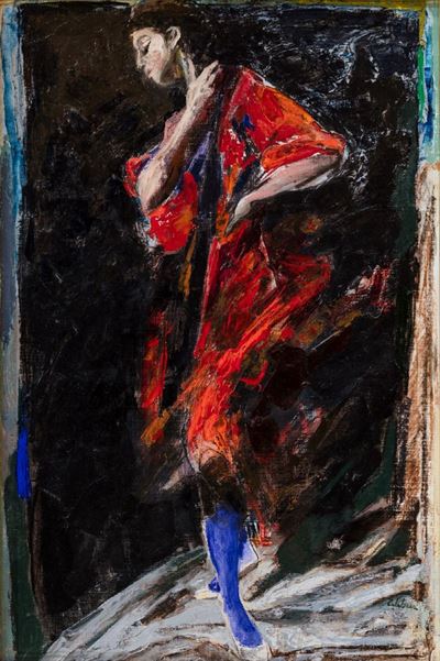 Studio per figura, olio su tela