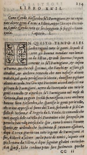 Historie di Giovanni Simonetta of the memorable and magnanimous