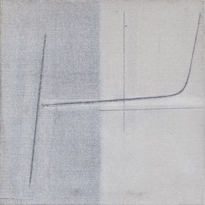 Composizione in bianco, tecnica mista su tela, 1965