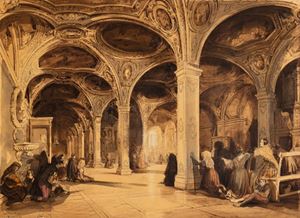 Salerno, la cripta della Cattedrale, 1844