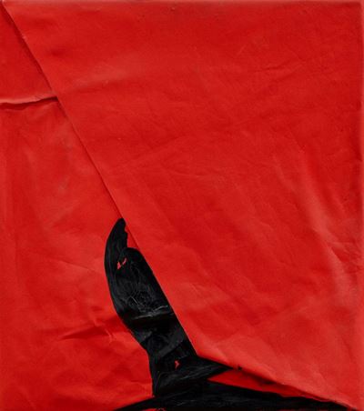 Omaggio ad Andres Serrano, tecnica mista su tela