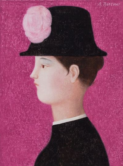 Da Seurat, 1980, olio su masonite, cm 24 x 18