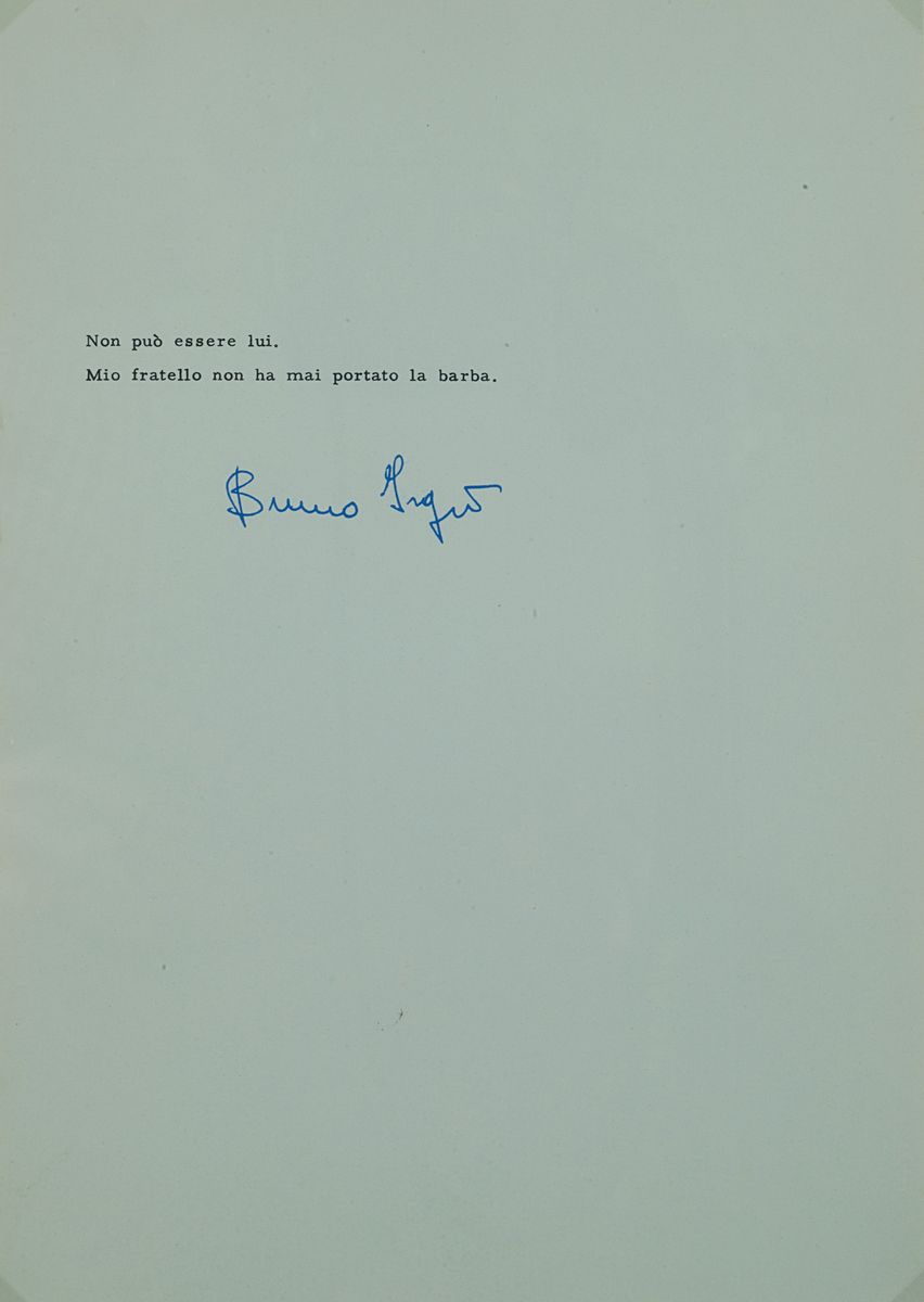 Dichiaro di non essere Emilio Isgrò