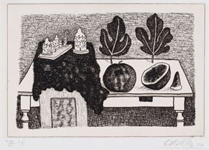 Natura morta con foglie di fico, 1957