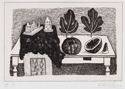 Natura Morta con Foglie di Fico, 1957