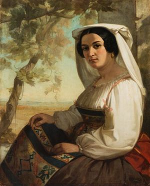 Donna in costume ciociaro